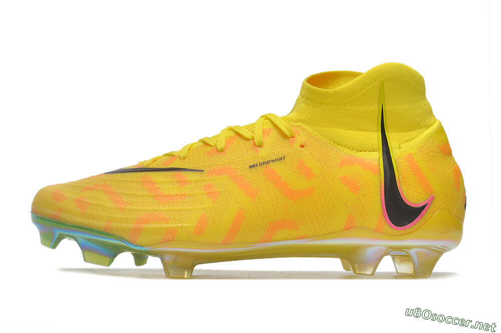 Men's Nike Phantom Luna Elite FG Football Boots - Yellow/Black/Pink 0
