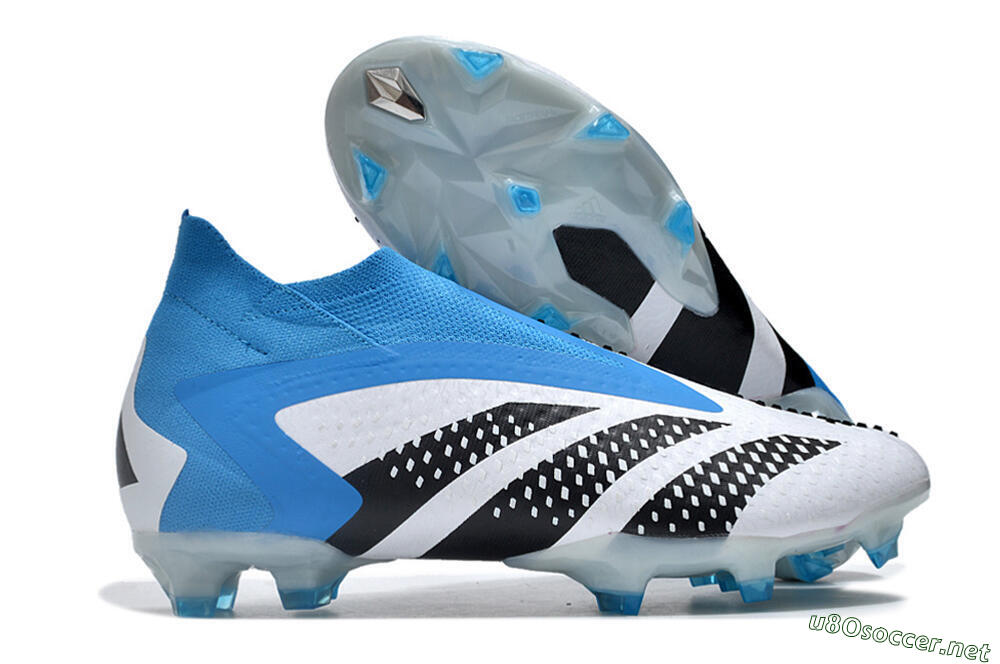 Men's Adidas Predator Accuracy+ FG Football Boots - Blue/Black/White 2