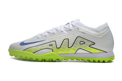 Men's Nike Air Zoom Mercurial Vapor 15 Elite TF Football Shoes - White/Blue/Yellow