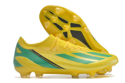 Men's Adidas X Crazyfast.1 FG Football Boots - Yellow/Green/Black
