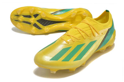 Men's Adidas X Crazyfast.1 FG Football Boots - Yellow/Green/Black