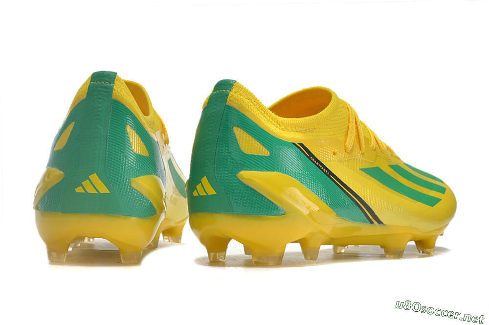 Men's Adidas X Crazyfast.1 FG Football Boots - Yellow/Green/Black 6