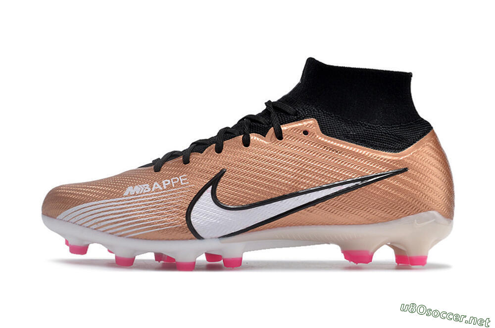 Men's Nike Air Zoom Mercurial Superfly 9 Elite AG Football Boots - Gold/Black/White 0