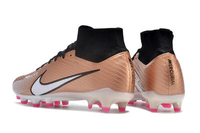 Men's Nike Air Zoom Mercurial Superfly 9 Elite AG Football Boots - Gold/Black/White