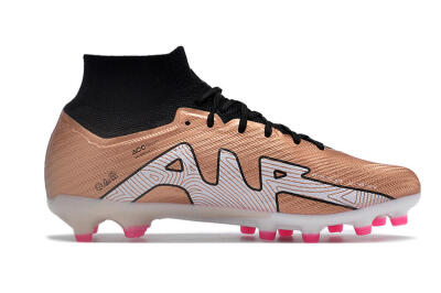 Men's Nike Air Zoom Mercurial Superfly 9 Elite AG Football Boots - Gold/Black/White