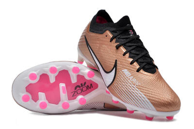 Men's Nike Air Zoom Mercurial Vapor 15 Elite AG Football Boots - Gold/Black/White