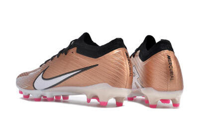 Men's Nike Air Zoom Mercurial Vapor 15 Elite AG Football Boots - Gold/Black/White