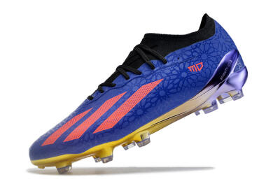 Men's Adidas X Crazyfast.1 Salah FG Football Boots - Blue/Red/Gold