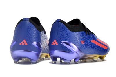 Men's Adidas X Crazyfast.1 Salah FG Football Boots - Blue/Red/Gold