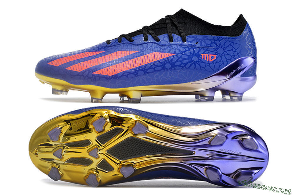 Men's Adidas X Crazyfast.1 Salah FG Football Boots - Blue/Red/Gold 1