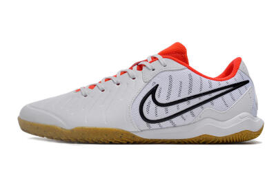 Men's Nike Tiempo Legend 10 Academy IC Football Shoes - White/Black/Red