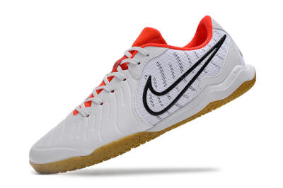 Men's Nike Tiempo Legend 10 Academy IC Football Shoes - White/Black/Red