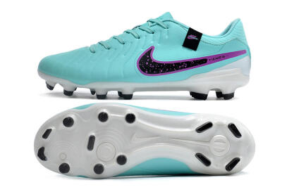 Men's Nike Tiempo Legend X Academy FG Football Boots - Turquoise/Purple/Black