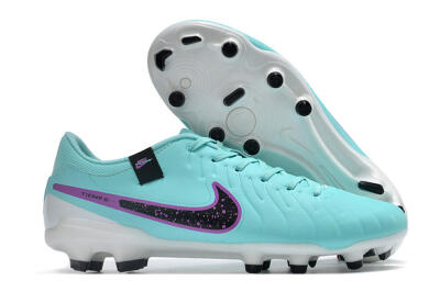 Men's Nike Tiempo Legend X Academy FG Football Boots - Turquoise/Purple/Black