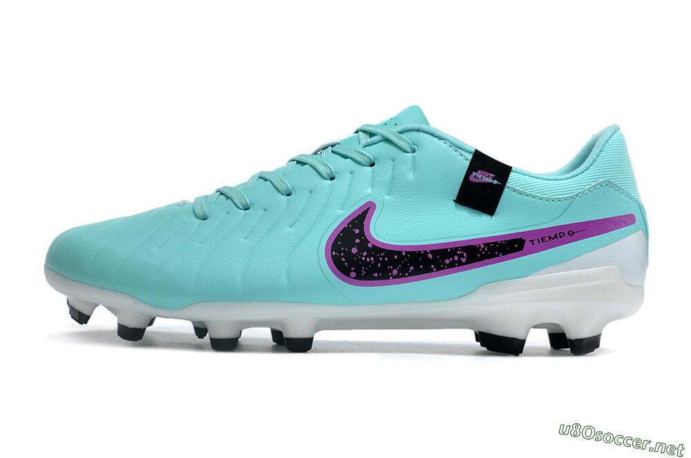 Men's Nike Tiempo Legend X Academy FG Football Boots - Turquoise/Purple/Black 0