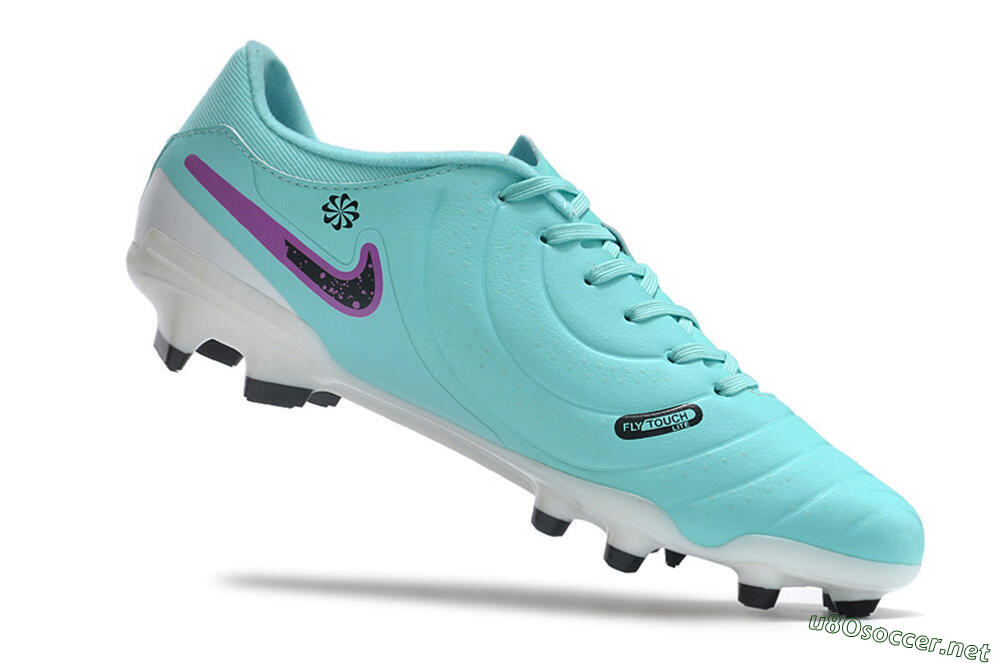 Men's Nike Tiempo Legend X Academy FG Football Boots - Turquoise/Purple/Black 4