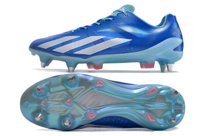Men's Adidas X Crazyfast.1 SG Football Boots - Blue/White/Red