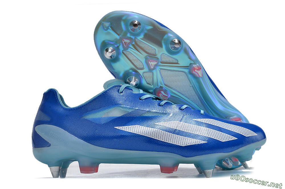 Men's Adidas X Crazyfast.1 SG Football Boots - Blue/White/Red 2