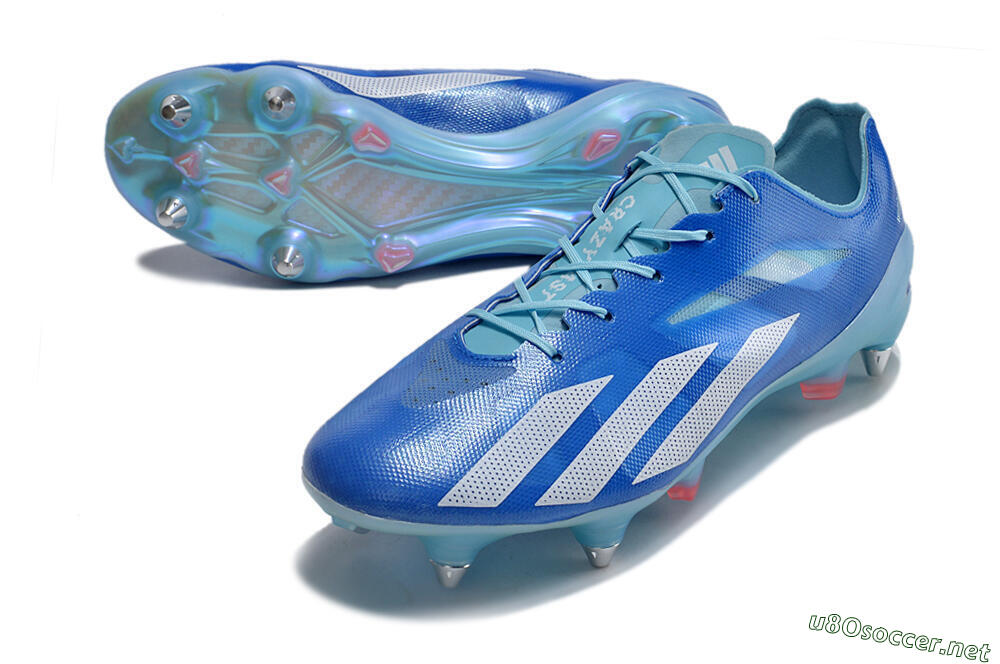 Men's Adidas X Crazyfast.1 SG Football Boots - Blue/White/Red 3