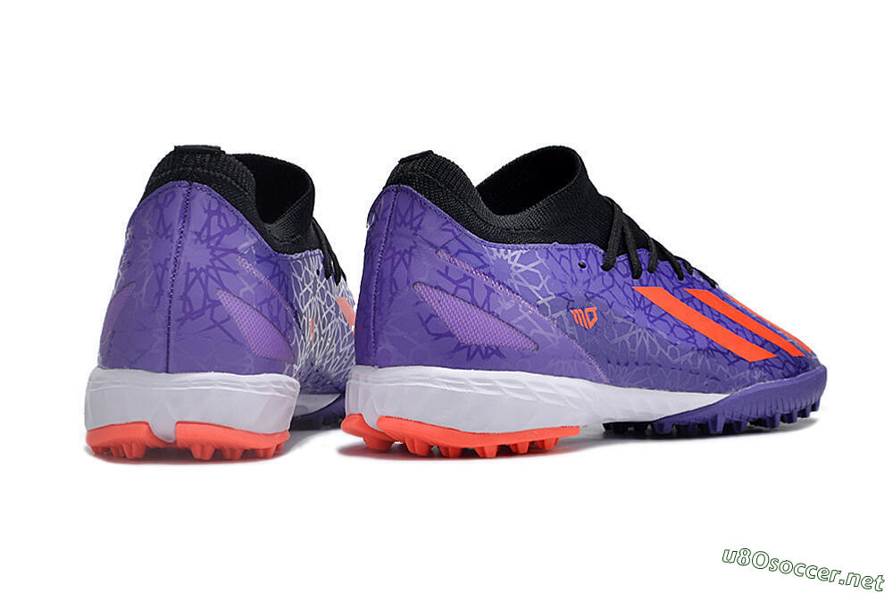 Men's Adidas X Crazyfast.1 TF Football Shoes - Purple/Red/White 6