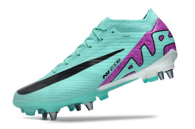 Men's Nike Air Zoom Mercurial Vapor 15 Elite SG Football Boots - Turquoise/Black/White/Purple