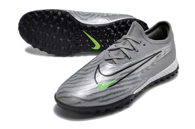 Men's Nike React Phantom GX Pro TF Football Shoes - Silver/Grey/Black