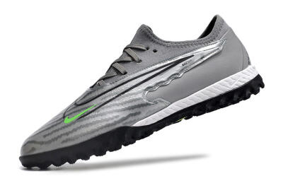 Men's Nike React Phantom GX Pro TF Football Shoes - Silver/Grey/Black