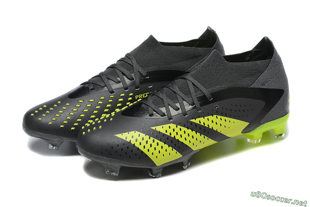 Men's Adidas Predator Accuracy.1 FG Football Boots - Black/Yellow 5