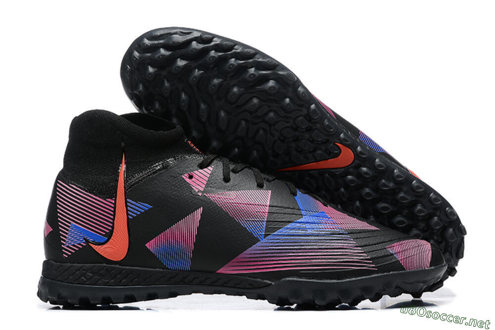 Men's Nike Phantom Luna Elite TF Football Shoes - Black/Blue/Red/Pink 2