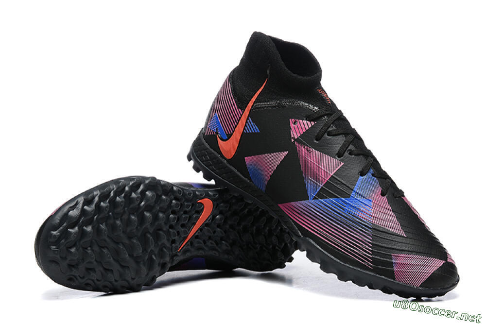 Men's Nike Phantom Luna Elite TF Football Shoes - Black/Blue/Red/Pink 4