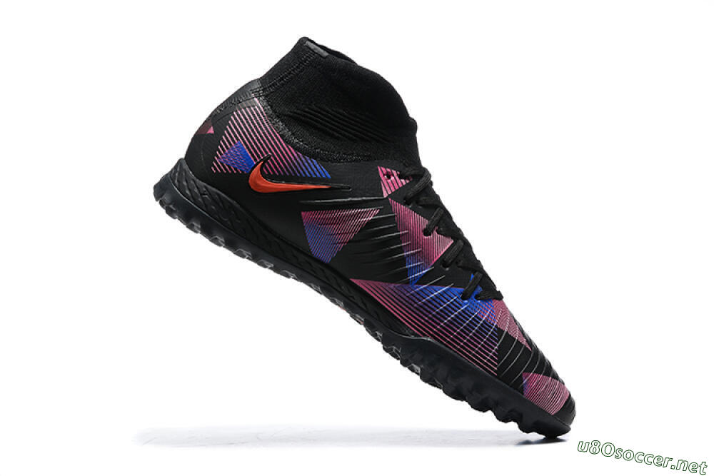 Men's Nike Phantom Luna Elite TF Football Shoes - Black/Blue/Red/Pink 7