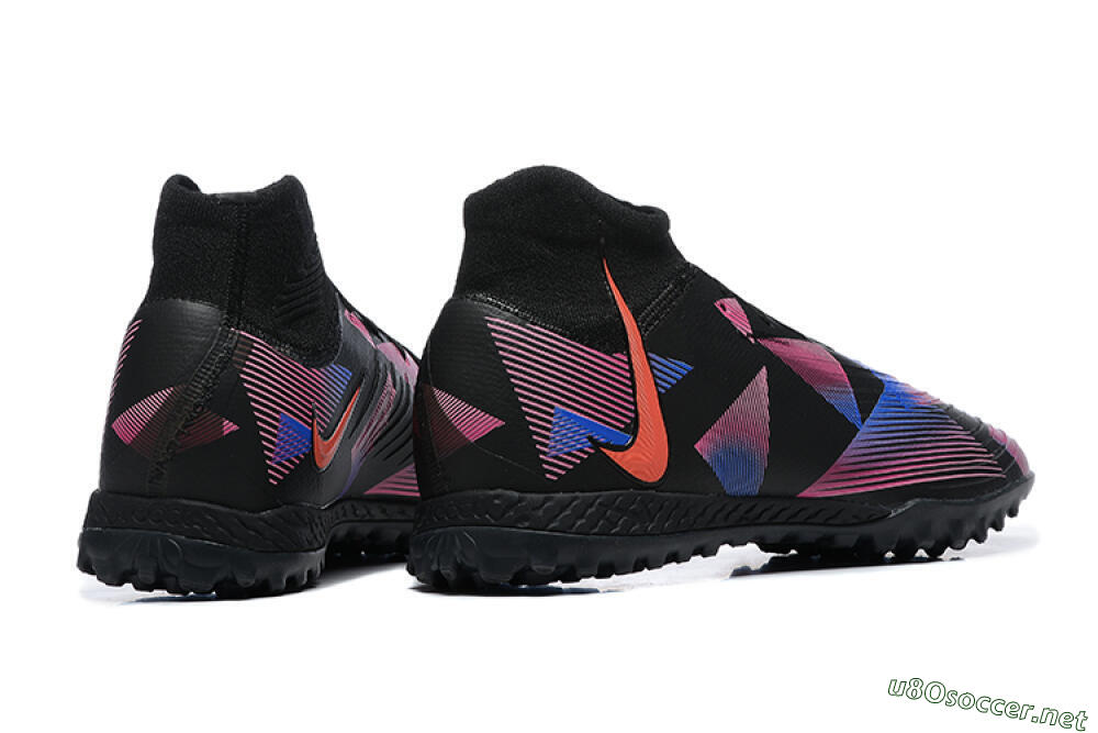 Men's Nike Phantom Luna Elite TF Football Shoes - Black/Blue/Red/Pink 9