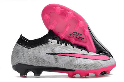 Men's Nike Air Zoom Mercurial Vapor 15 Elite AG Football Boots - Silver/Black/Pink