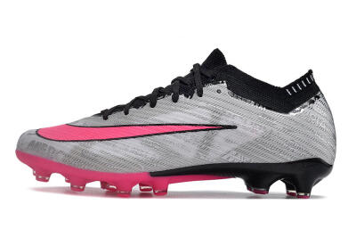Men's Nike Air Zoom Mercurial Vapor 15 Elite AG Football Boots - Silver/Black/Pink