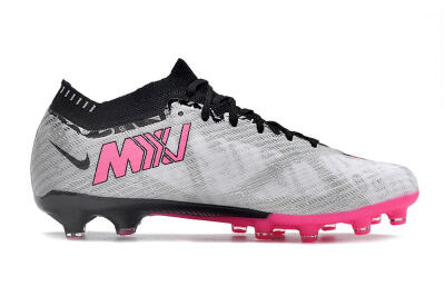 Men's Nike Air Zoom Mercurial Vapor 15 Elite AG Football Boots - Silver/Black/Pink