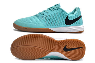 Men's Nike Lunar Gato 2 IC Football Shoes - Jade/Black/White