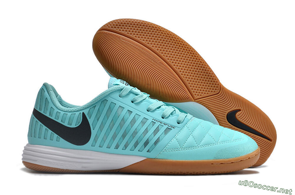 Men's Nike Lunar Gato 2 IC Football Shoes - Jade/Black/White 2