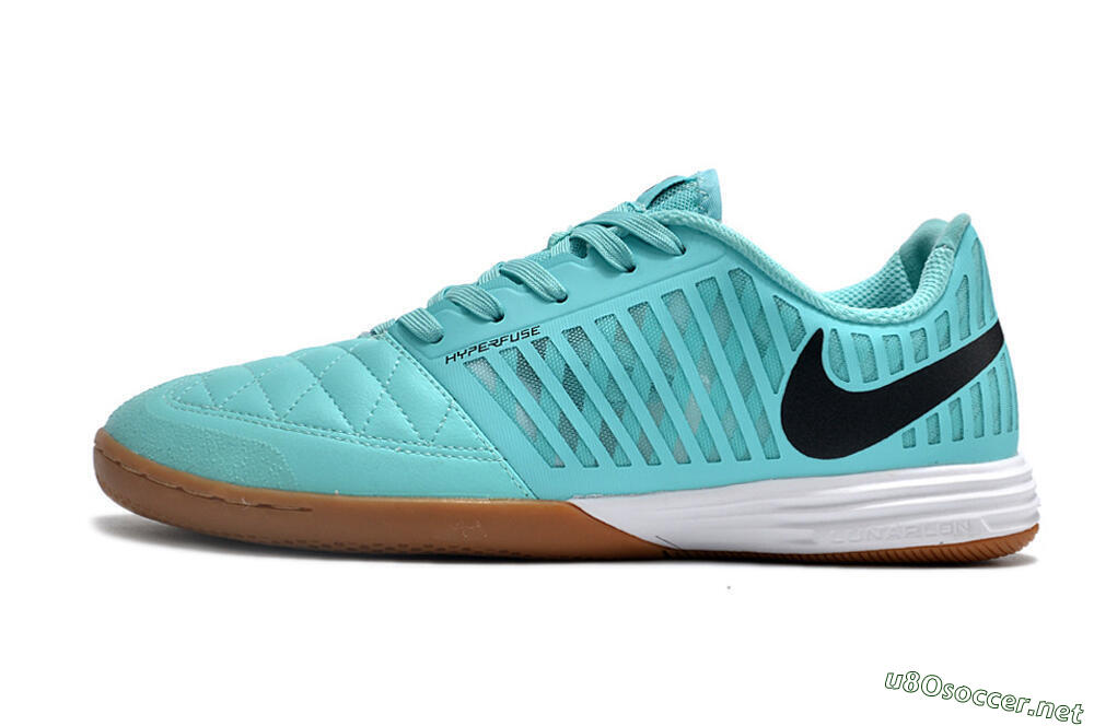 Men's Nike Lunar Gato 2 IC Football Shoes - Jade/Black/White 0