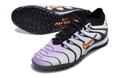 Unisex Nike Air Zoom Mercurial Vapor 14 Elite TF Football Shoes - Purple/Black/Orange
