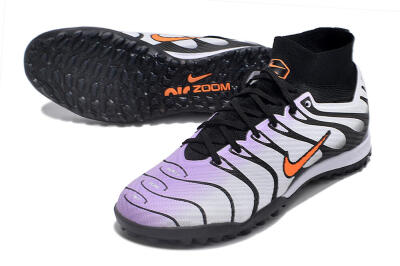 Unisex Nike Air Zoom Mercurial Superfly 9 Elite TF Football Shoes - Purple/Black/Orange