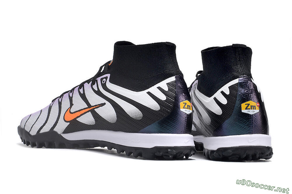 Unisex Nike Air Zoom Mercurial Superfly 9 Elite TF Football Shoes - Purple/Black/Orange 4