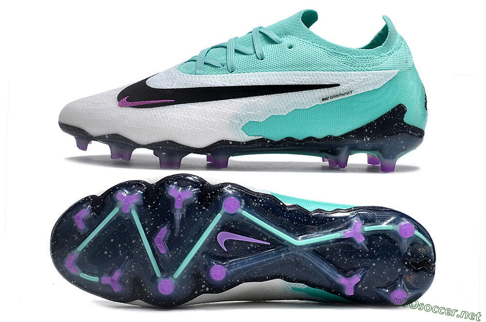 Men's Nike Phantom GX Elite FG Football Boots - Silver/Blue/Purple/Black 1