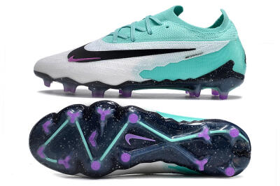 Men's Nike Phantom GX Elite FG Football Boots - Silver/Blue/Purple/Black