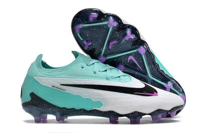 Men's Nike Phantom GX Elite FG Football Boots - Silver/Blue/Purple/Black