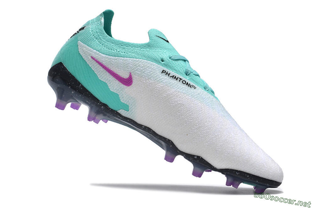 Men's Nike Phantom GX Elite FG Football Boots - Silver/Blue/Purple/Black 4