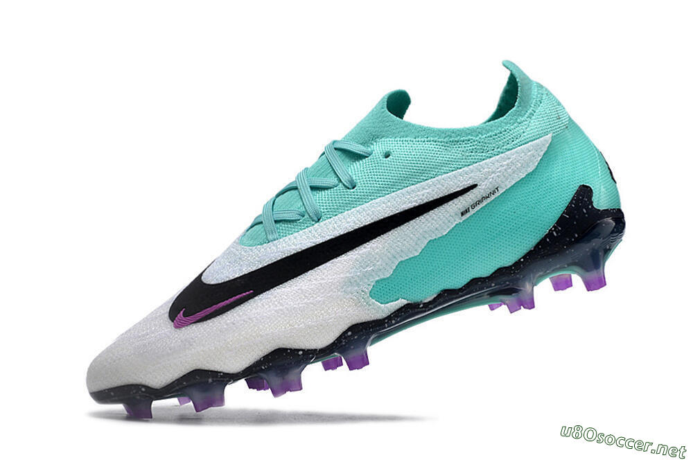 Men's Nike Phantom GX Elite FG Football Boots - Silver/Blue/Purple/Black 5