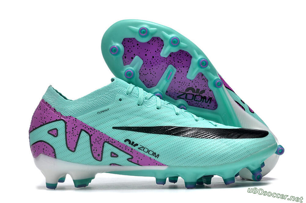 Men's Nike Air Zoom Mercurial Vapor 15 Elite AG Football Boots - Blue/Purple/Black 2