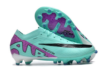 Men's Nike Air Zoom Mercurial Vapor 15 Elite AG Football Boots - Blue/Purple/Black