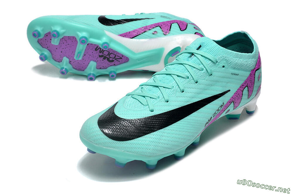 Men's Nike Air Zoom Mercurial Vapor 15 Elite AG Football Boots - Blue/Purple/Black 3