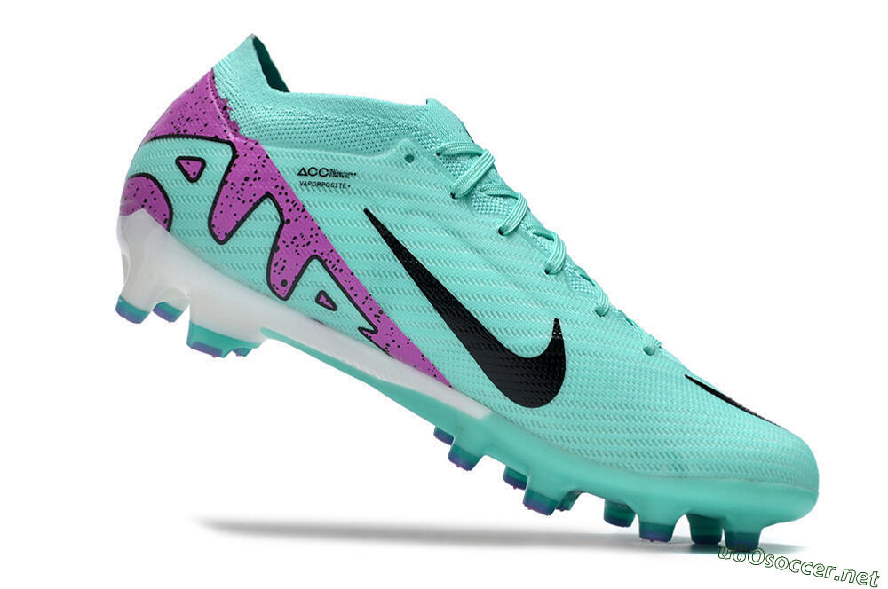 Men's Nike Air Zoom Mercurial Vapor 15 Elite AG Football Boots - Blue/Purple/Black 4